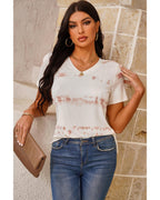 Azura Exchange Striped Tie Dye Tee - S