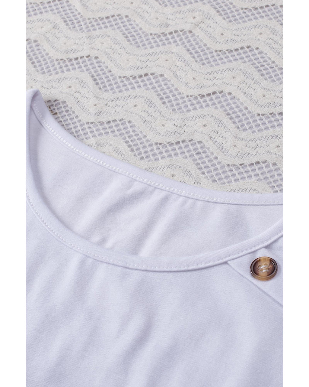 Azura Exchange Striped Buttoned Short Sleeve Top - L
