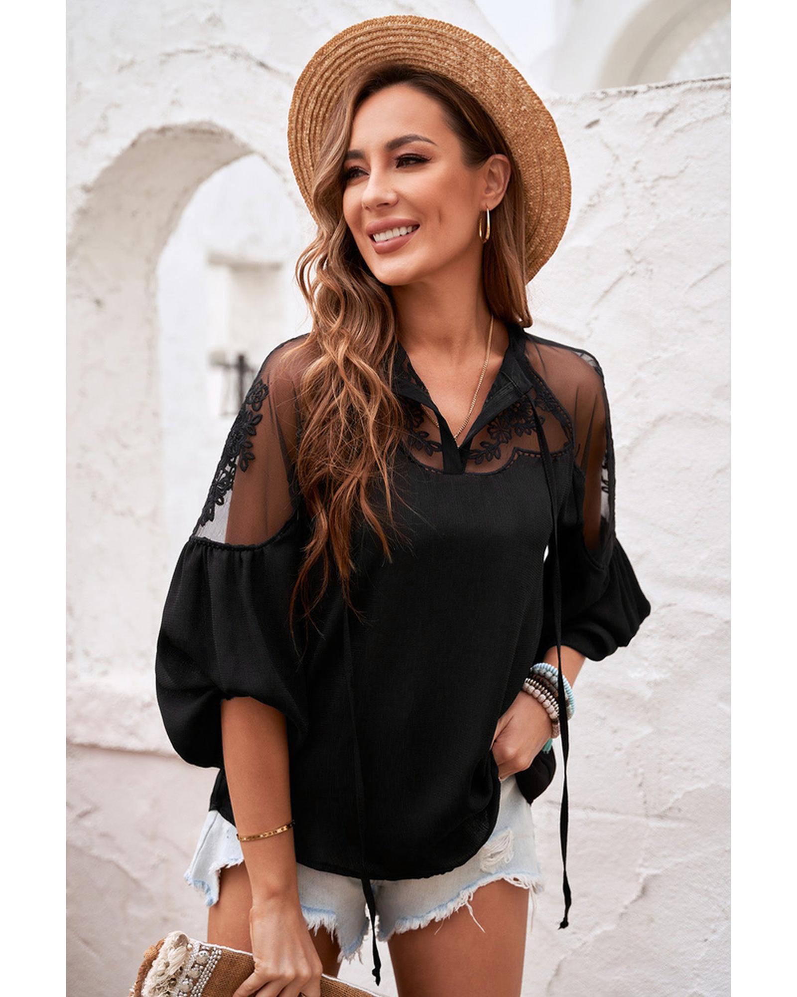 Azura Exchange Lace Blouse - XL Main image