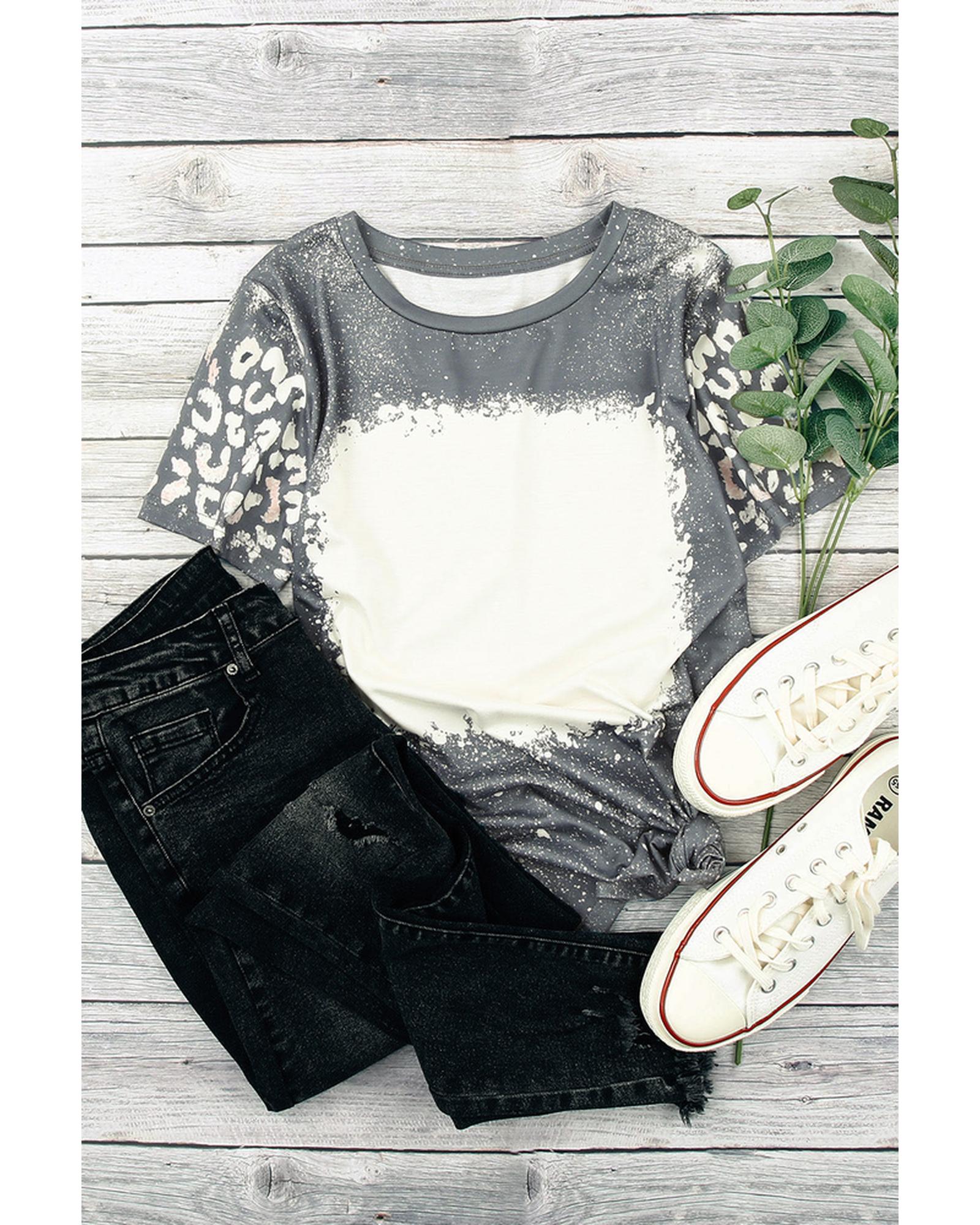 Azura Exchange Leopard Print Short Sleeve T-shirt - S Main image