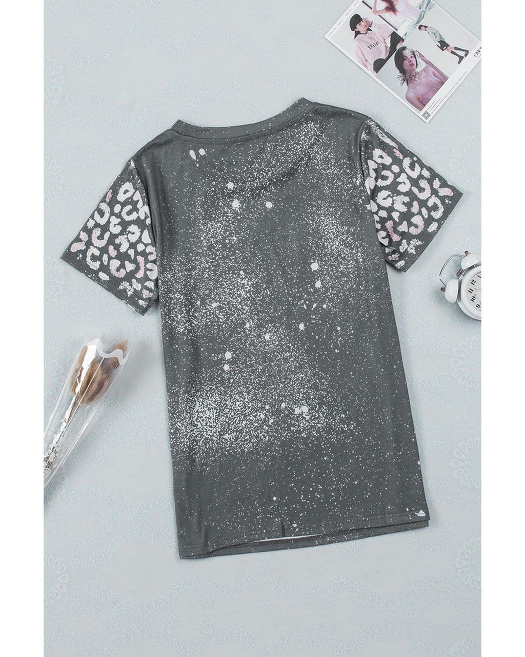 Azura Exchange Leopard Print Short Sleeve T-shirt - XL