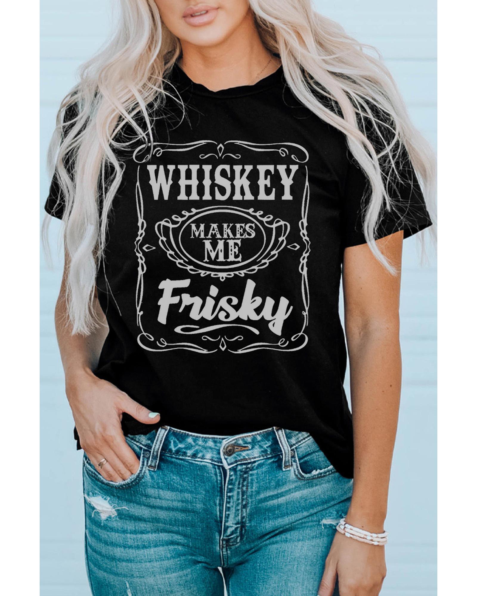 Azura Exchange Frisky Print Crewneck Graphic Tee - 2XL Secondary image