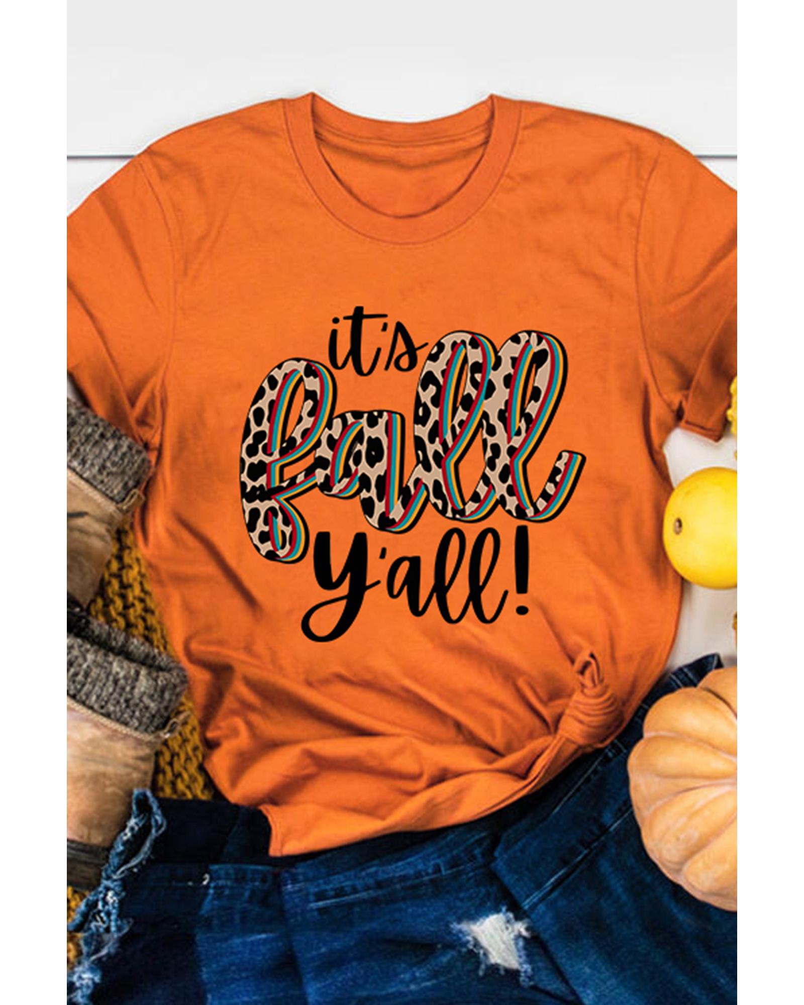 Azura Exchange Animal Print Casual T-Shirt for Fall - S Main image