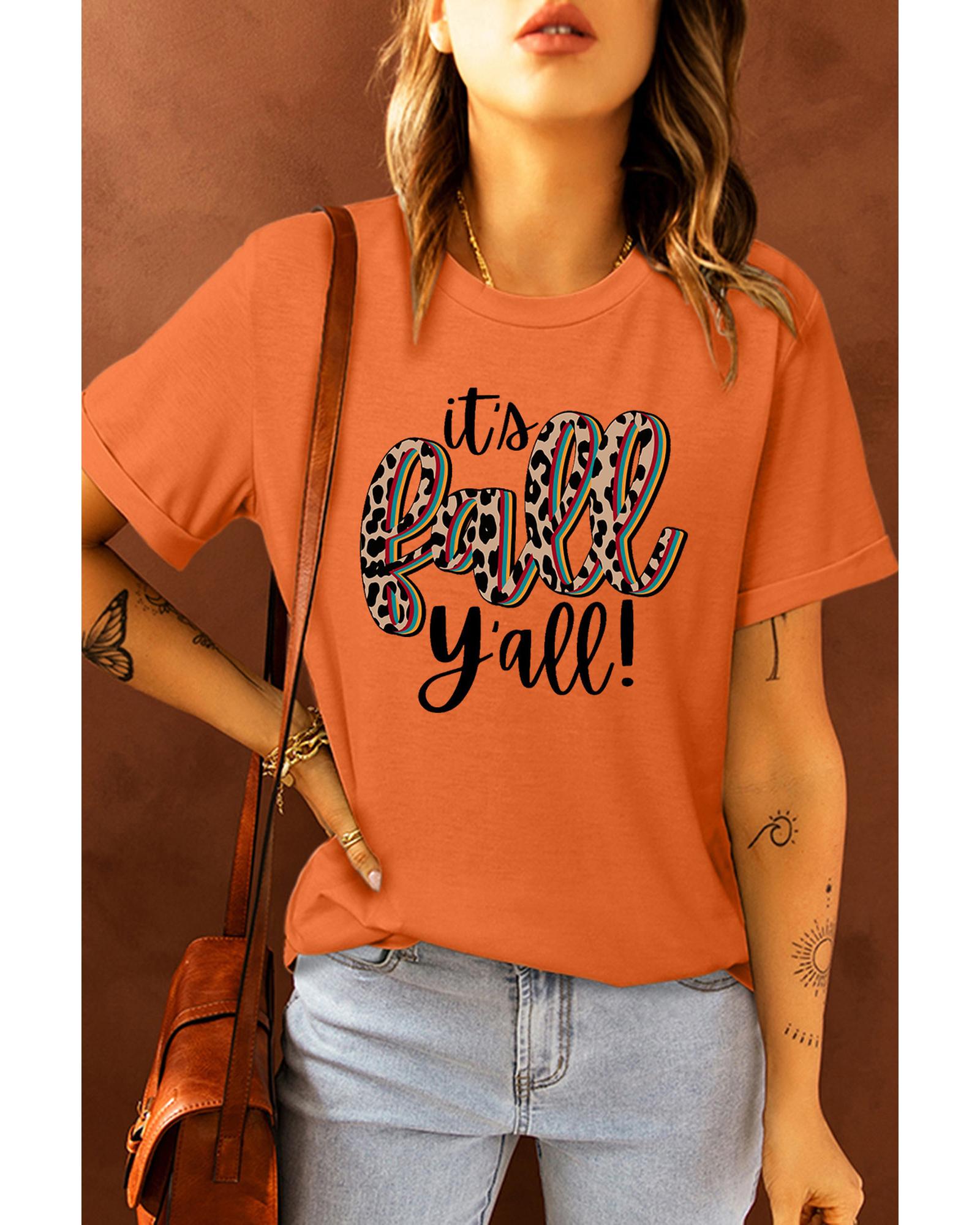 Azura Exchange Animal Print Casual T-Shirt for Fall - S Secondary image