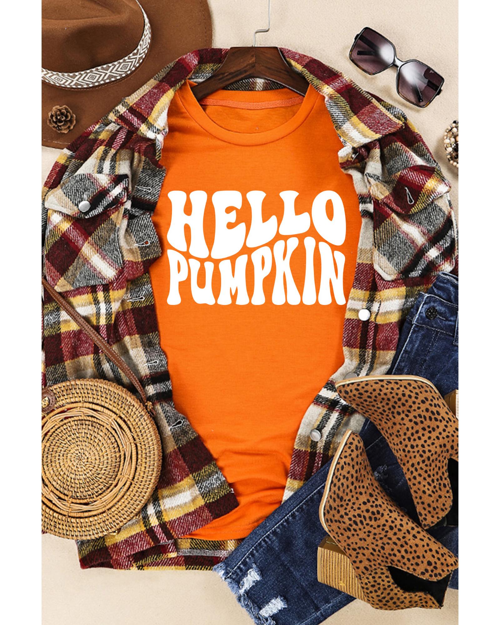 Azura Exchange Pumpkin Short Sleeve Tee - S Main image