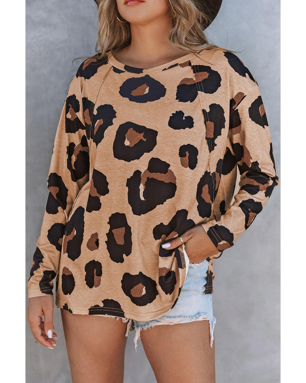 Azura Exchange Long Sleeve Loose Top - S
