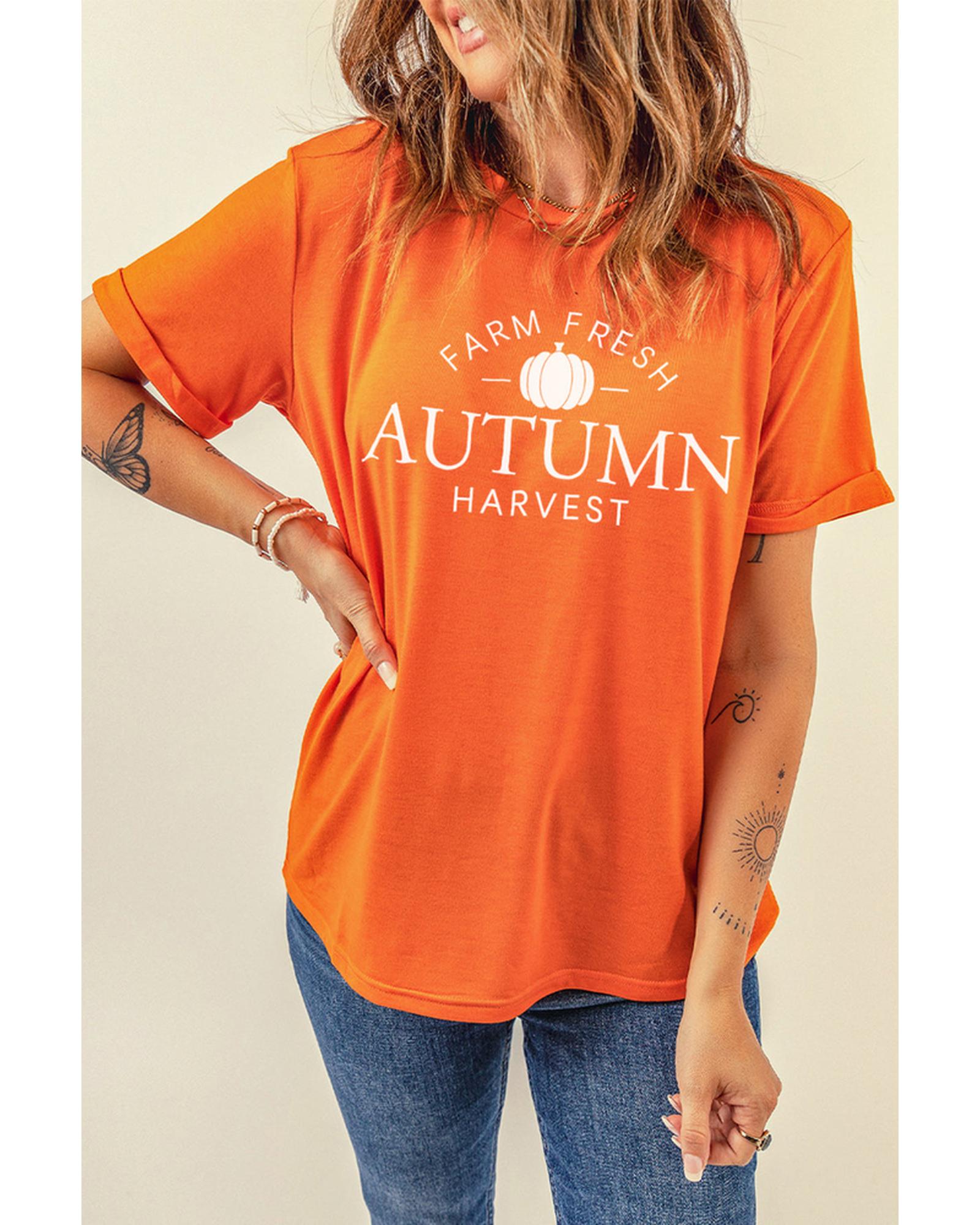 Azura Exchange Autumn Harvest Short Sleeve T-Shirt - S Secondary image