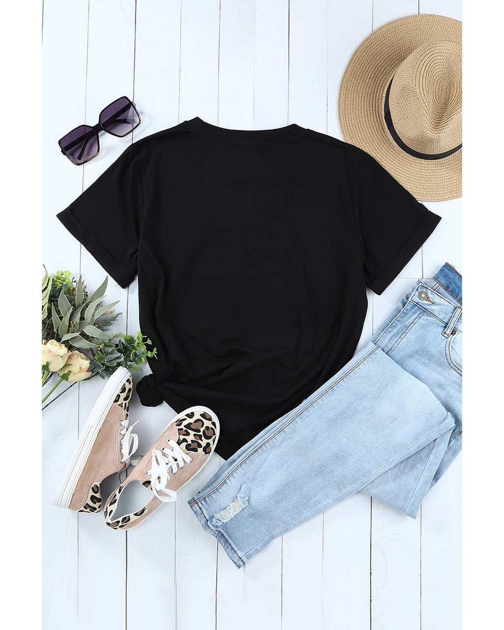 Azura Exchange Thankful Grateful Blessed Graphic Tee - S