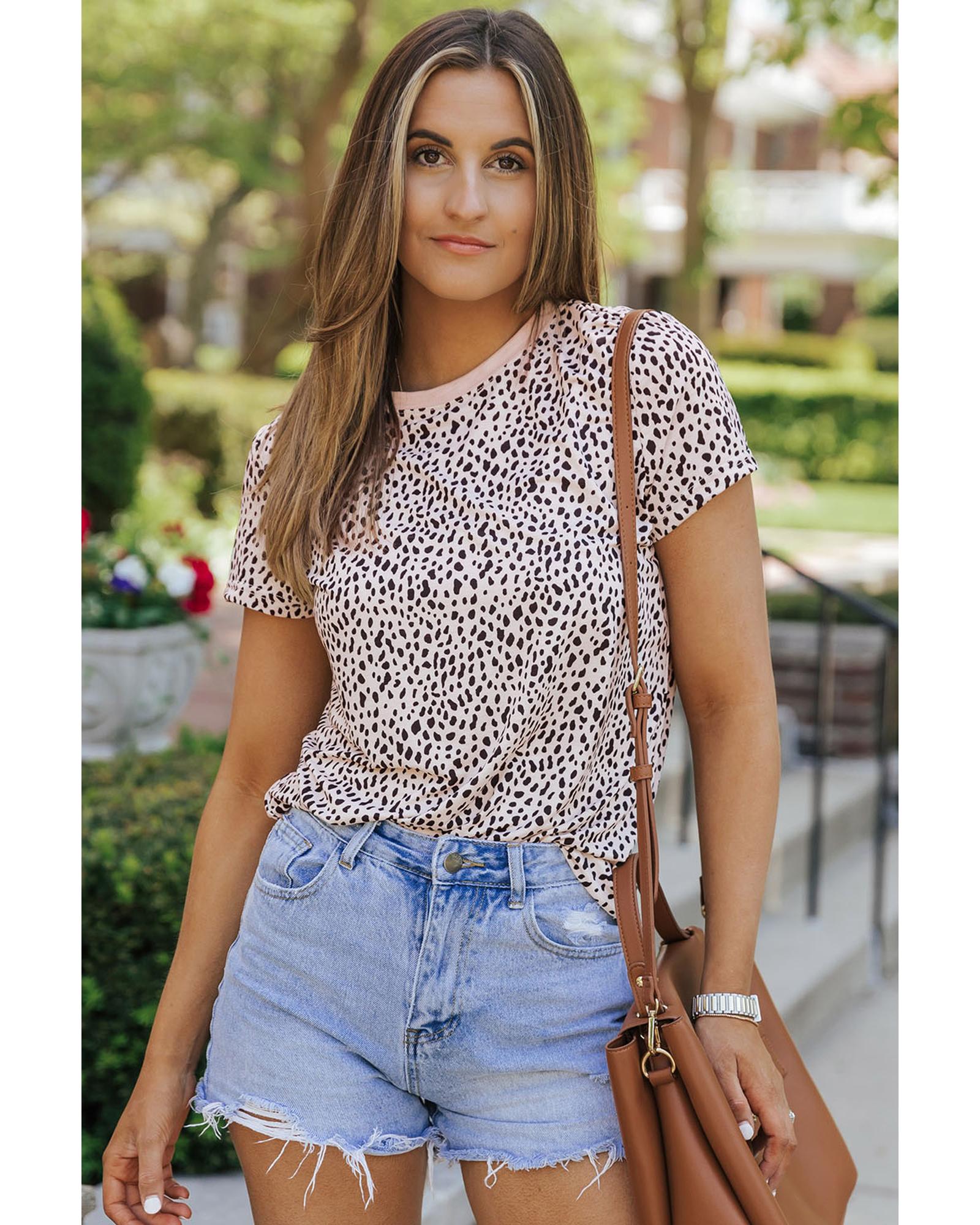 Azura Exchange Cheetah Print Short Sleeve T Shirt - 2XL Main image