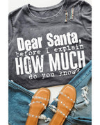 Azura Exchange Christmas Funny Saying Print T-Shirt - 2XL