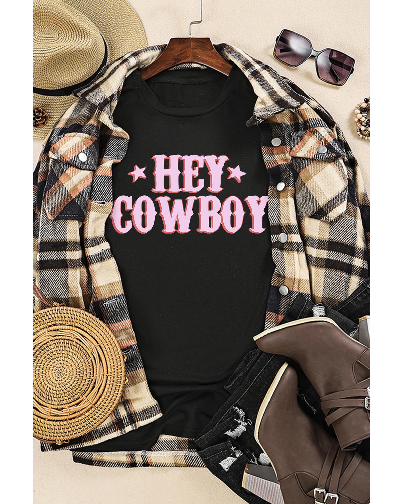 Azura Exchange Cowboy Letters Crew Neck T-shirt - 2XL Secondary image