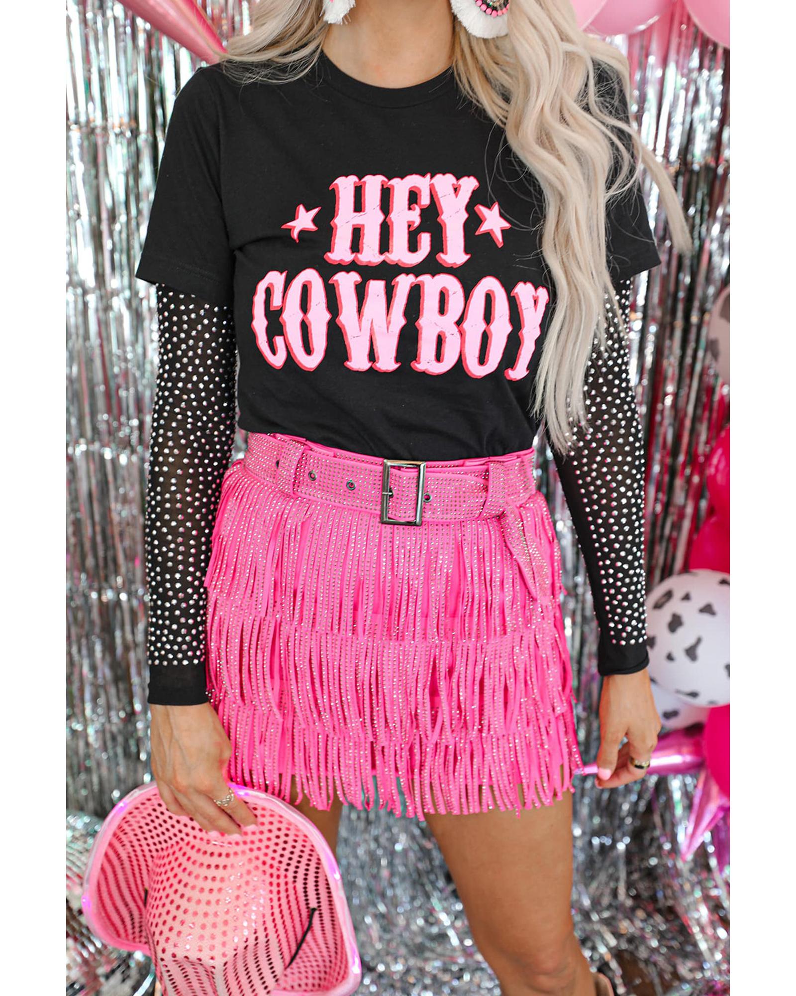 Azura Exchange Cowboy Letters Crew Neck T-shirt - S Main image