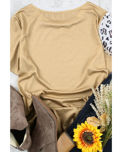 Azura Exchange Leopard Short Sleeve T Shirt - M