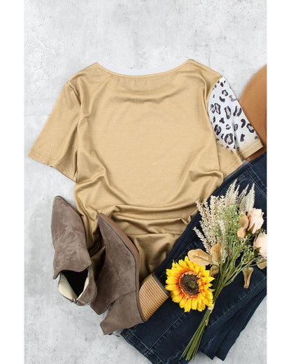 Azura Exchange Leopard Short Sleeve T Shirt - S