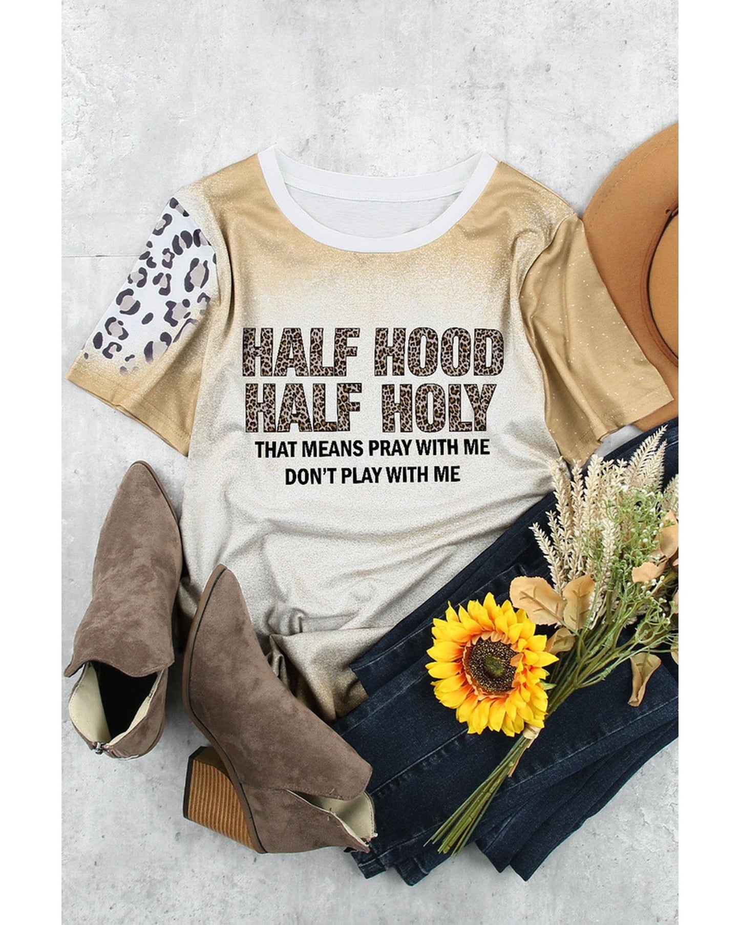 Azura Exchange Leopard Short Sleeve T Shirt - S