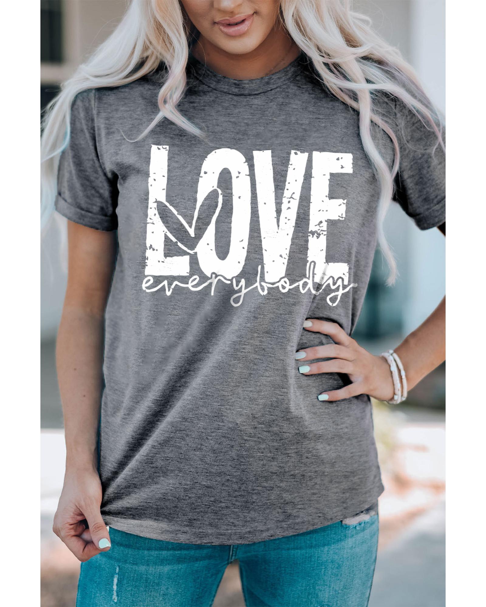 Azura Exchange LOVE everybody Graphic T-shirt - M Secondary image