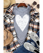 Azura Exchange Heart Graphic Print T-Shirt - M