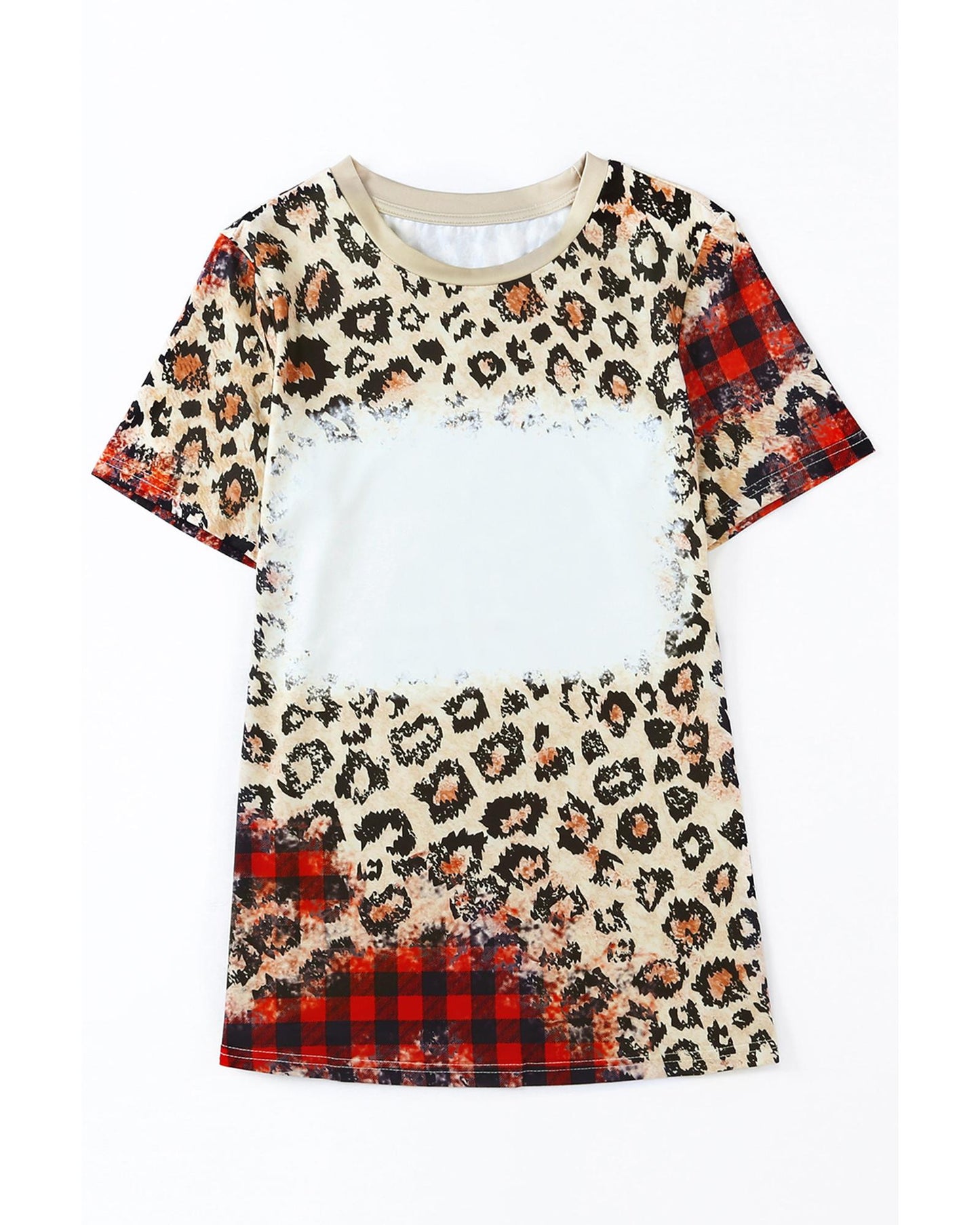 Azura Exchange Leopard Print Short Sleeve T-Shirt - M