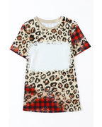 Azura Exchange Leopard Print Short Sleeve T-Shirt - XL