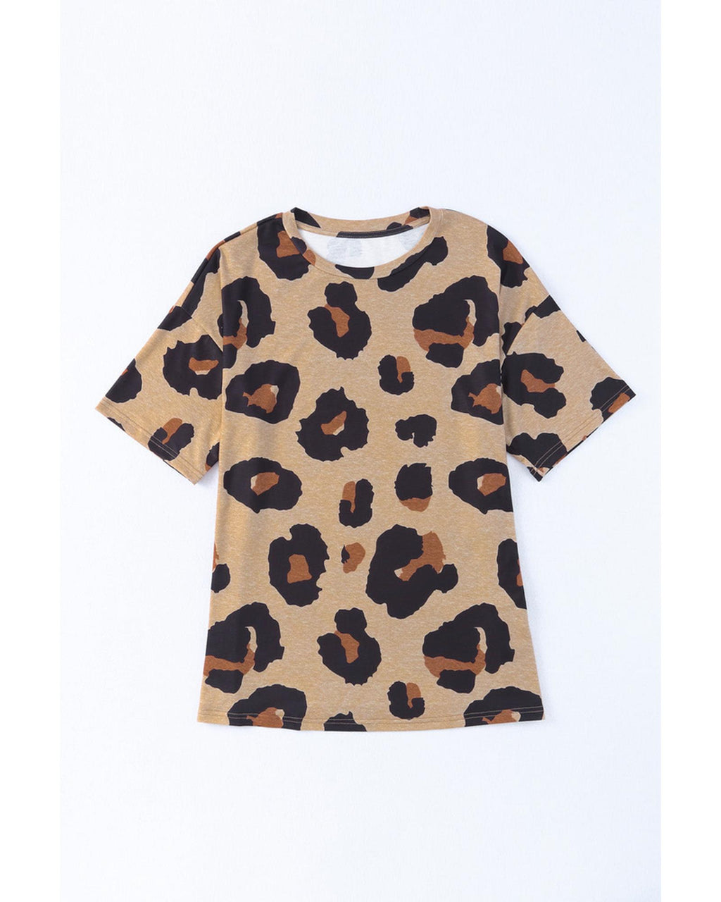 Azura Exchange Leopard Print Loose T-Shirt - M