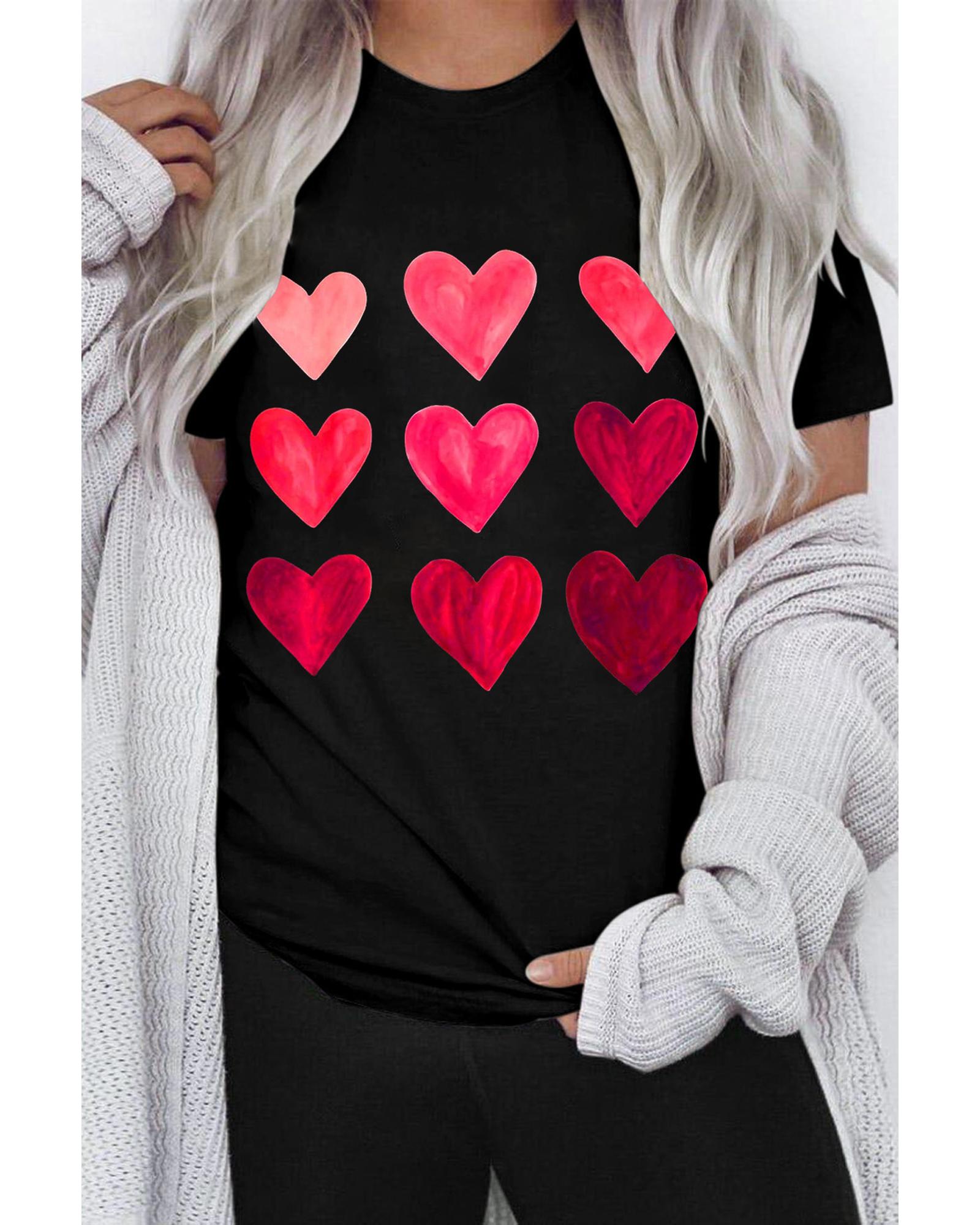 Azura Exchange Heart Graphic Tee for Valentines Day - XL Main image