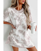Azura Exchange Tie-dye Short Sleeve Top - M