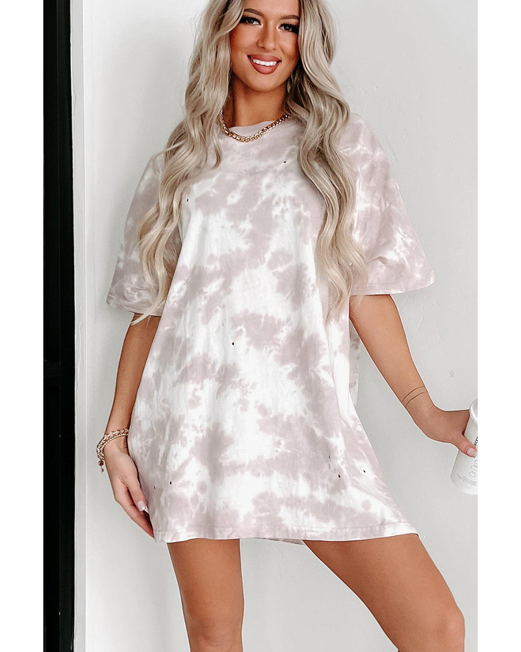 Azura Exchange Tie-dye Short Sleeve Top - XL