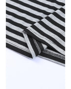 Azura Exchange Butterfly Sleeve Striped T-Shirt - XL