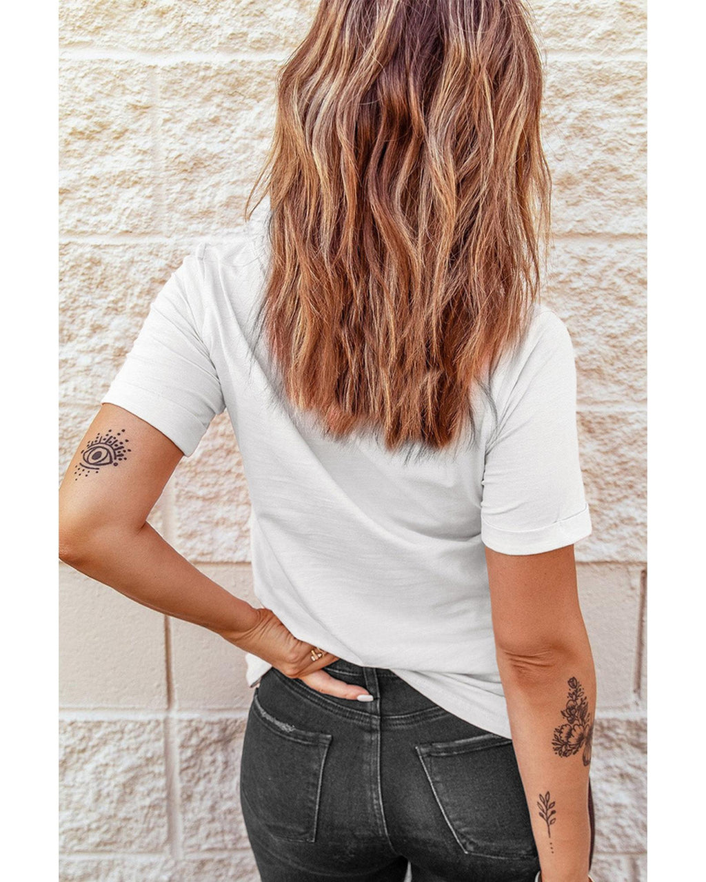 Azura Exchange Embroidered Heart Pattern T-Shirt - S