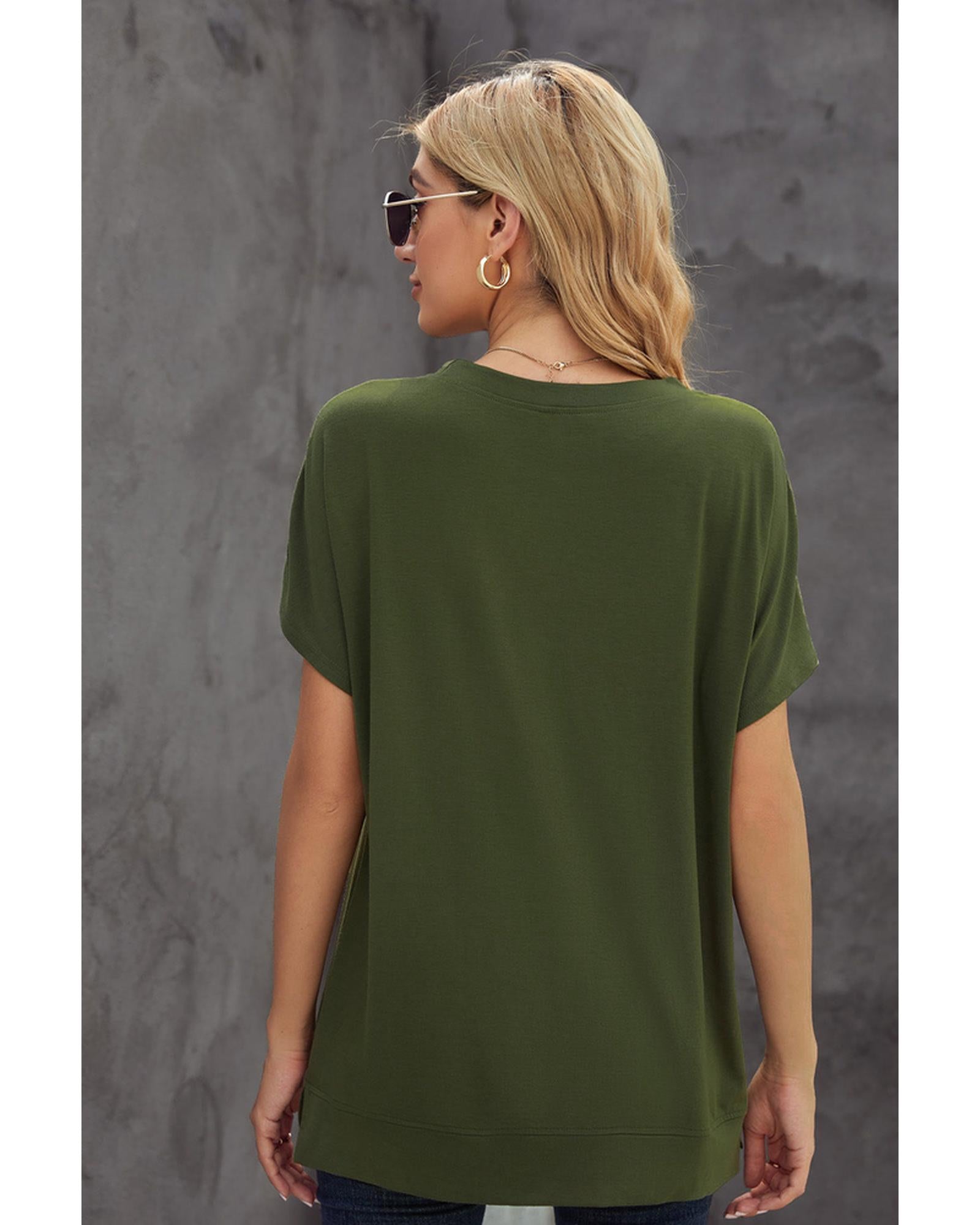 Azura Exchange Solid Color Short Sleeve Tee - S Secondary image