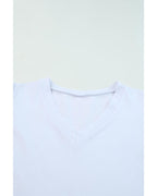 Azura Exchange V-Neck Puff Sleeve T-Shirt - XL
