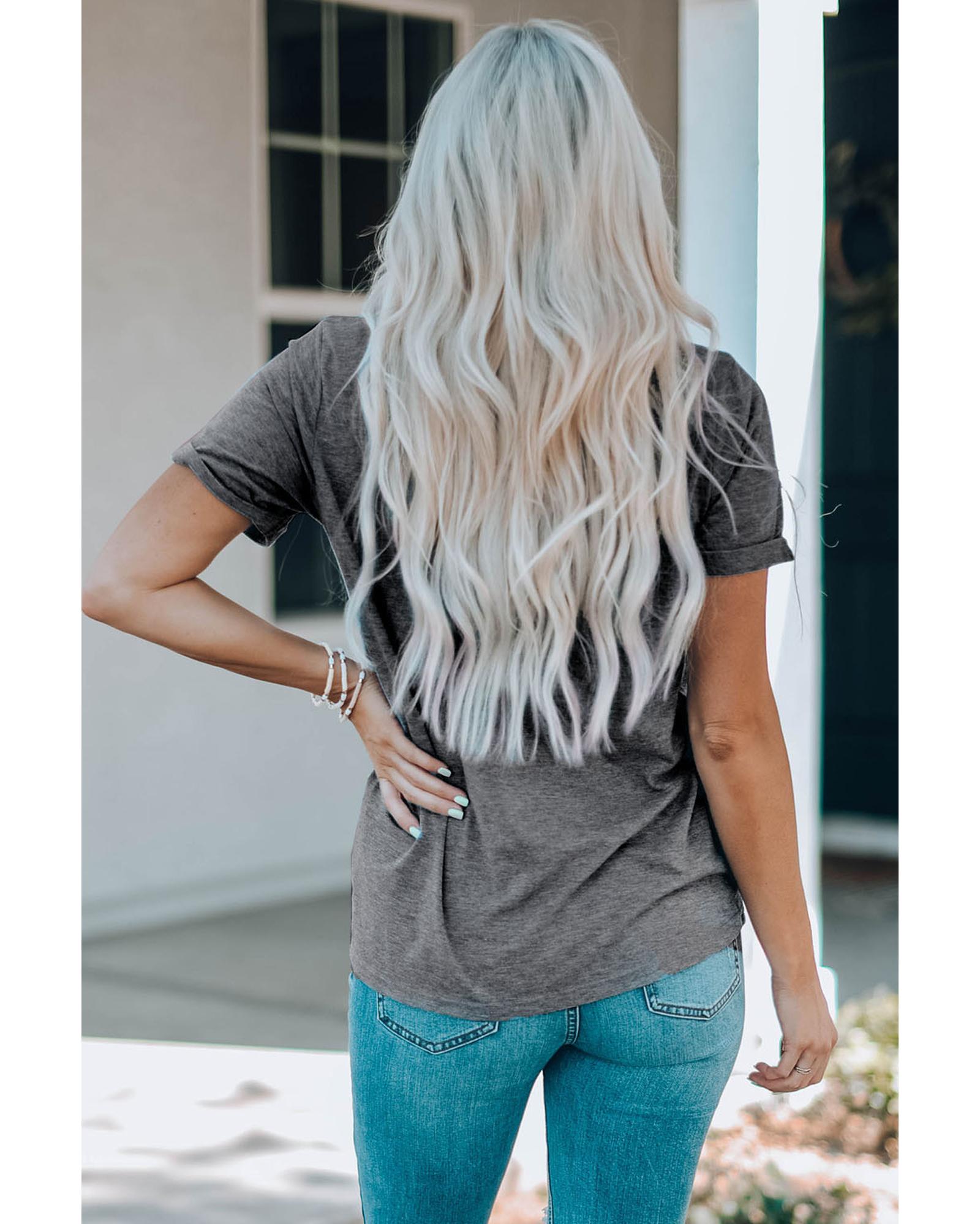 Azura Exchange Leopard Turquoise Bead Mama Graphic T-shirt - L Secondary image