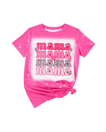 Azura Exchange Full of Mama Letter Print Tie Dye Tee - M