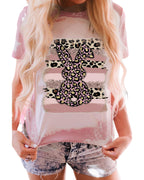 Azura Exchange Leopard Rabbit Tie Dye Graphic T-Shirt - S