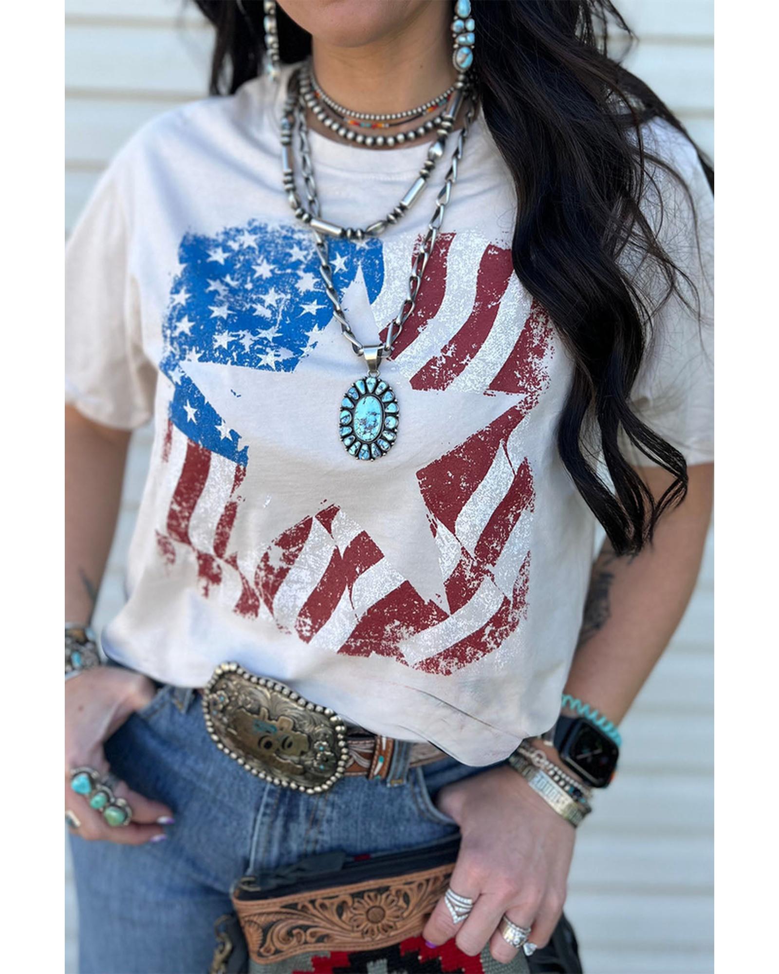 Azura Exchange Graphic Print Crew Neck T Shirt - 2XL Main image