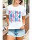 Azura Exchange Graphic Tee with MERICA Flag Element - XL