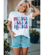 Azura Exchange Graphic Tee with MERICA Flag Element - XL