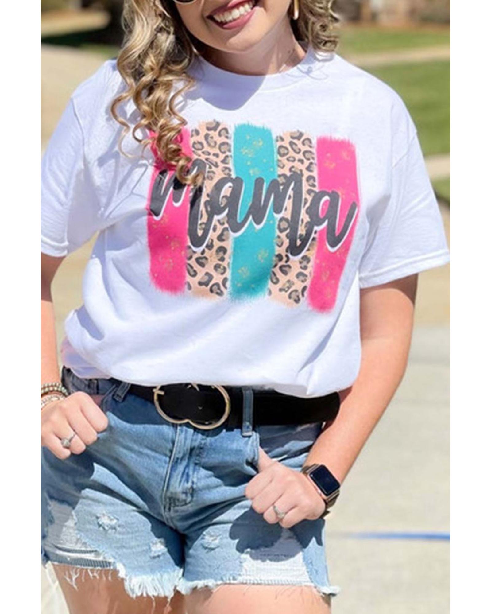 Azura Exchange Leopard Brush Stroke Graphic Print T-Shirt - XL Main image
