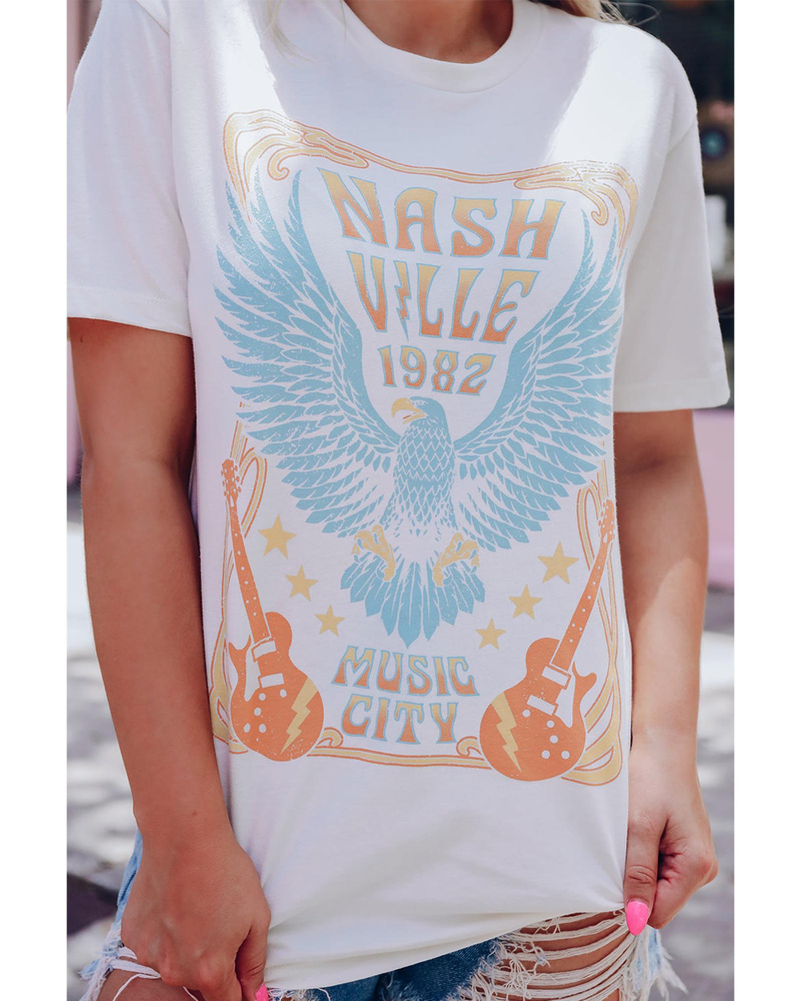 Azura Exchange Nashville 1982 Eagle Graphic Print T-Shirt - L Main image