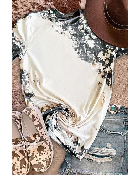 Azura Exchange Dyed Bleached T-Shirt - M