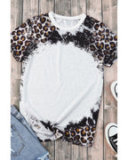 Azura Exchange Animal Print Bleached T-Shirt - L