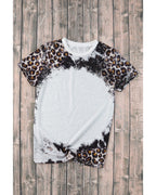 Azura Exchange Animal Print Bleached T-Shirt - S