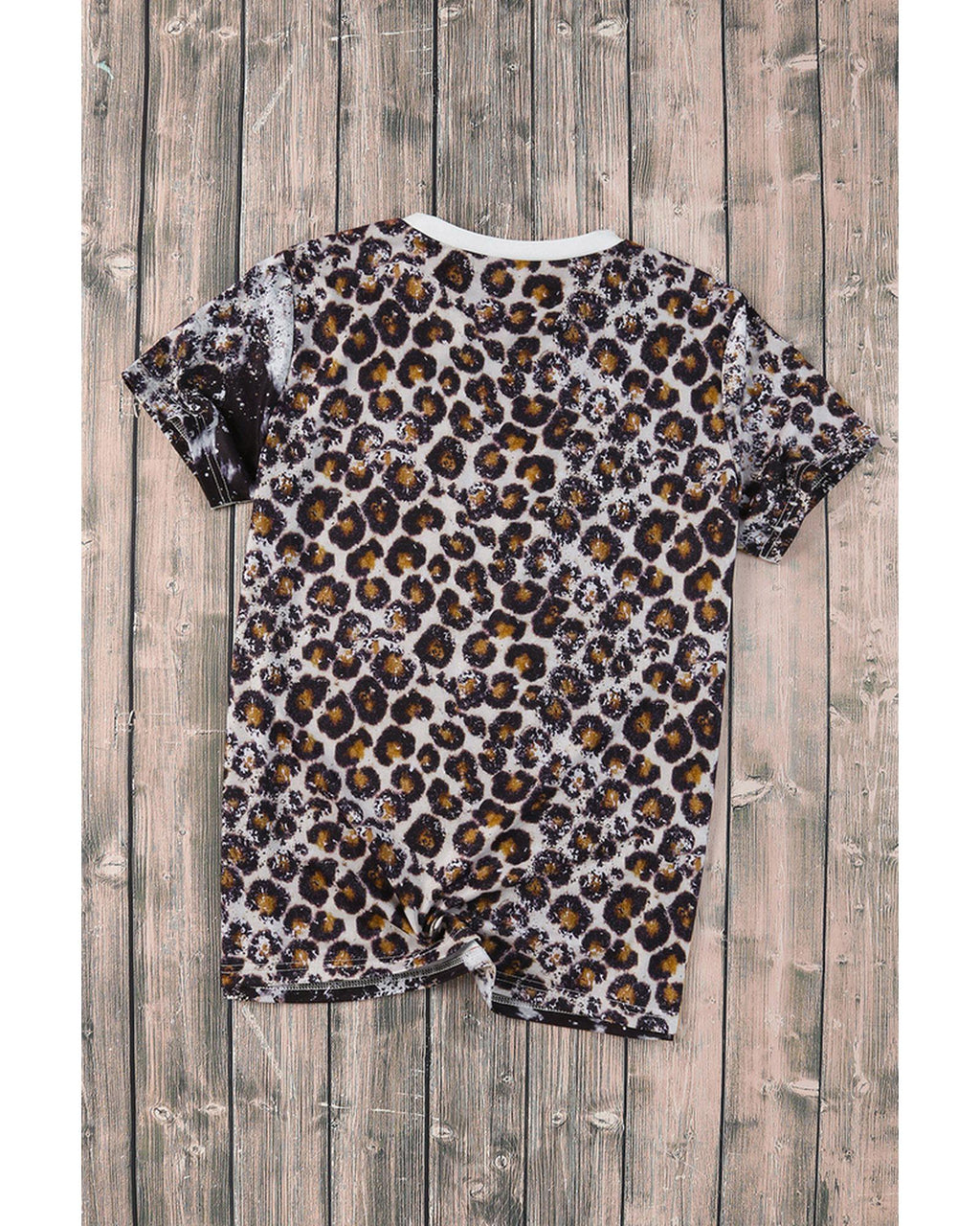 Azura Exchange Animal Print Bleached T-Shirt - S
