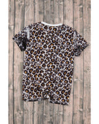 Azura Exchange Animal Print Bleached T-Shirt - S