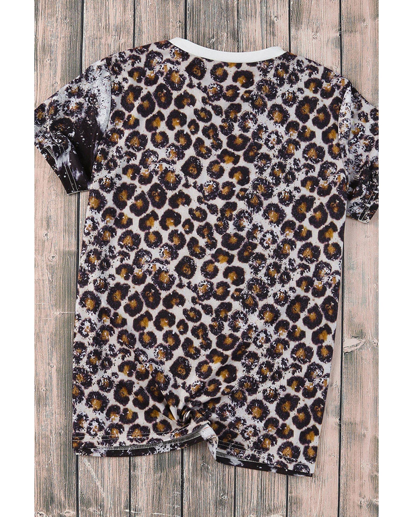 Azura Exchange Animal Print Bleached T-Shirt - S