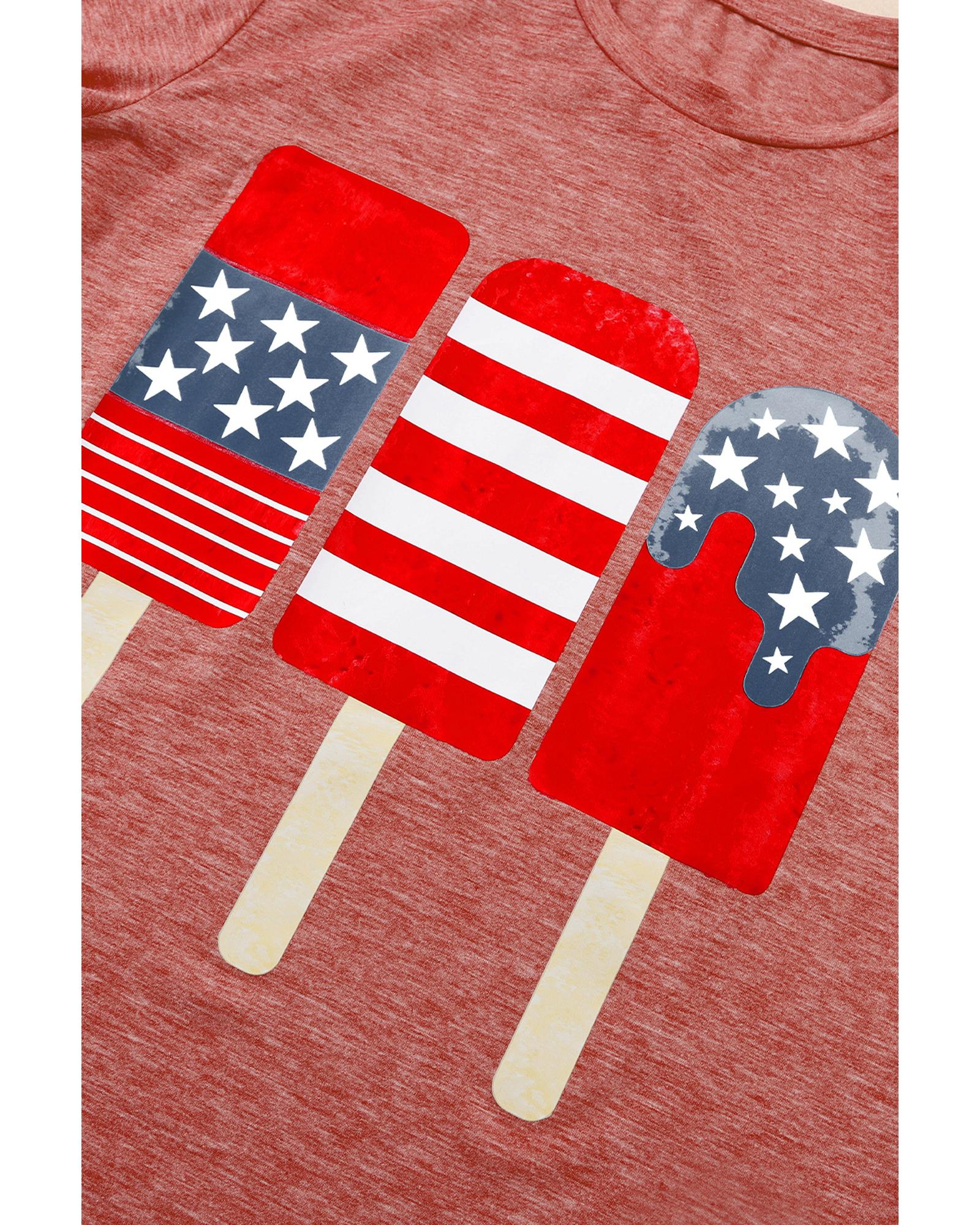 Azura Exchange Patriotic Popsicles Tee - L Secondary image