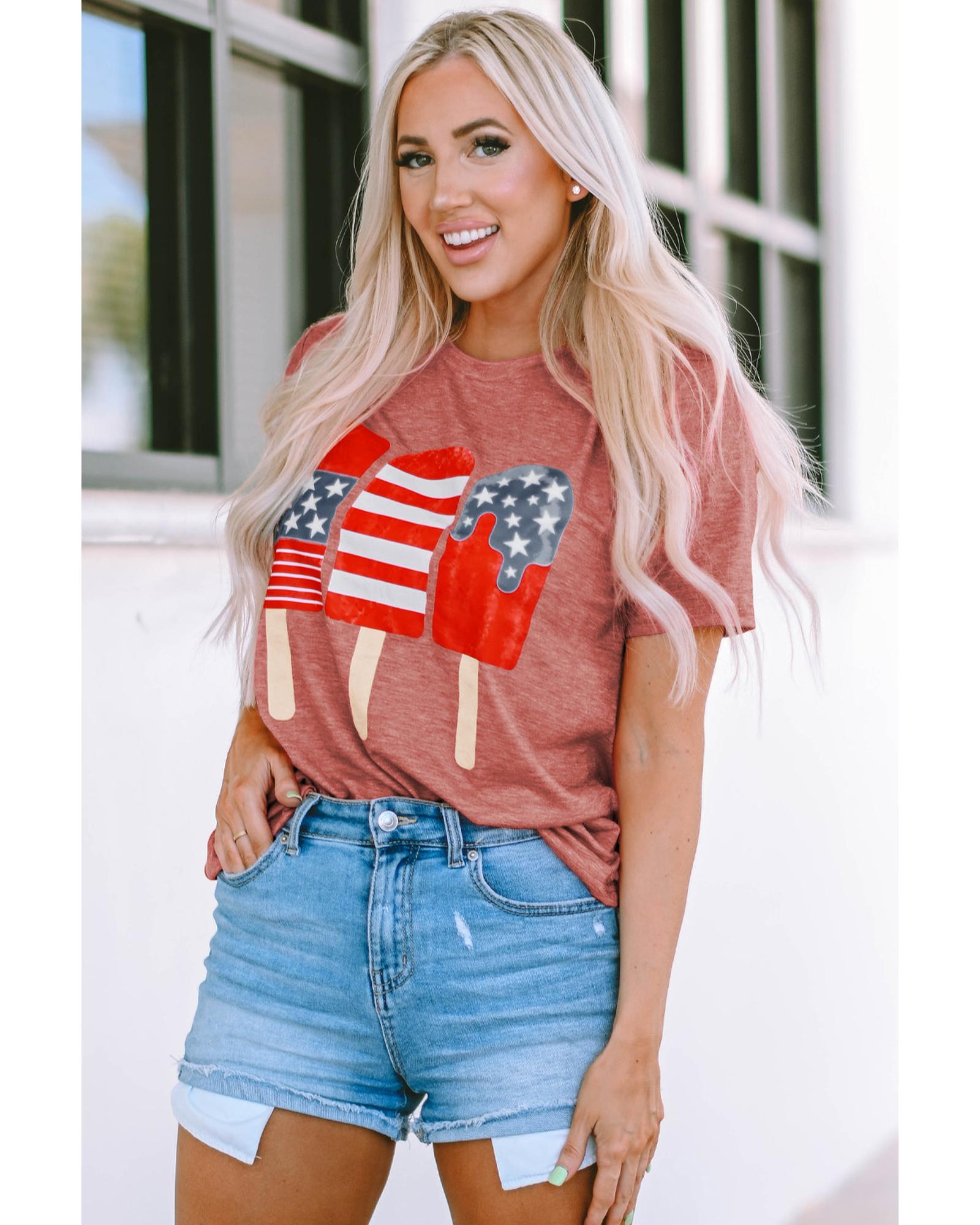 Azura Exchange Patriotic Popsicles Tee - L