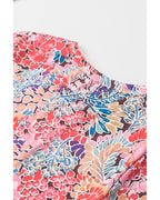 Azura Exchange Floral Print Slim Fit T-Shirt - M
