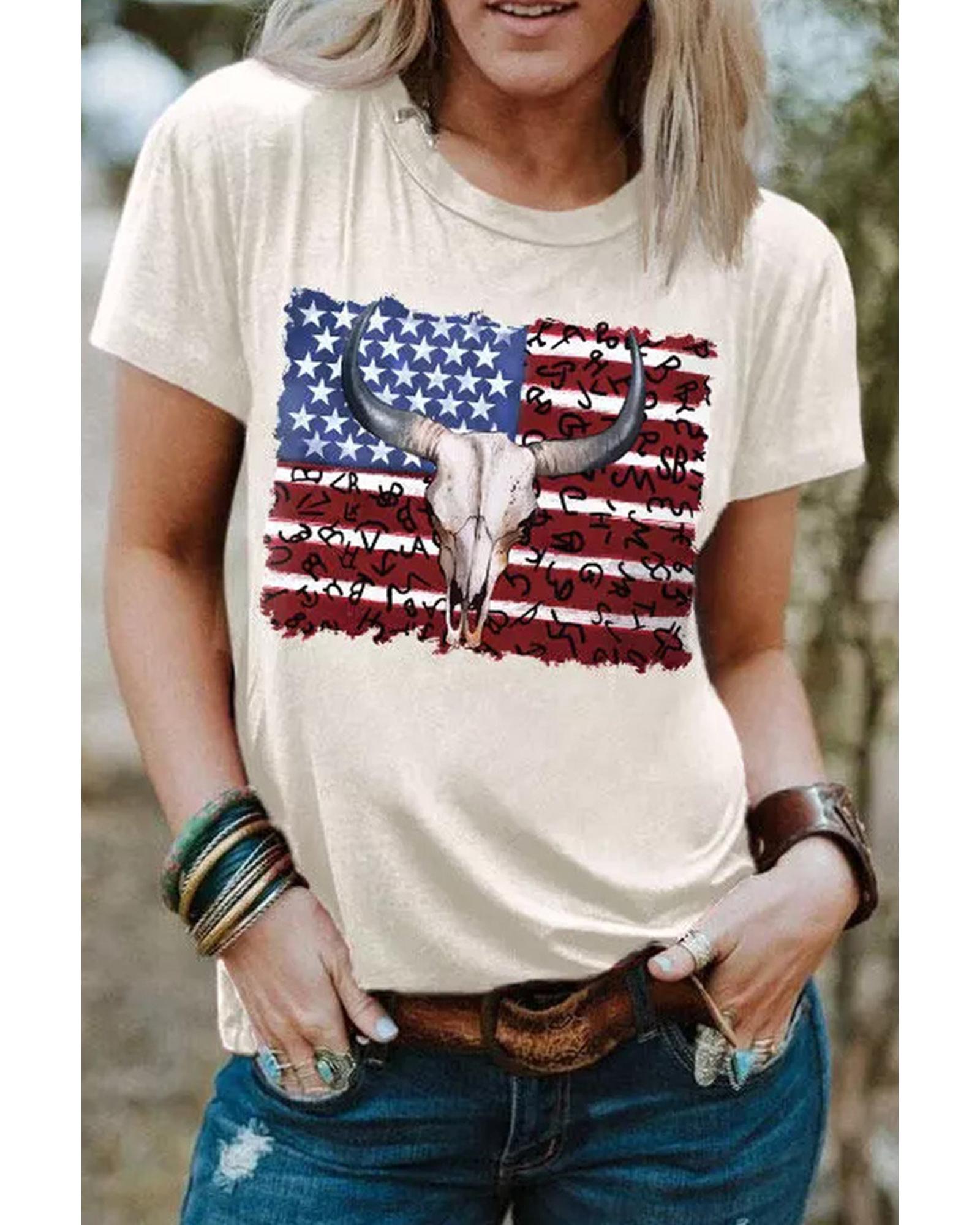 Azura Exchange American Flag Graphic Tee - 2XL Main image