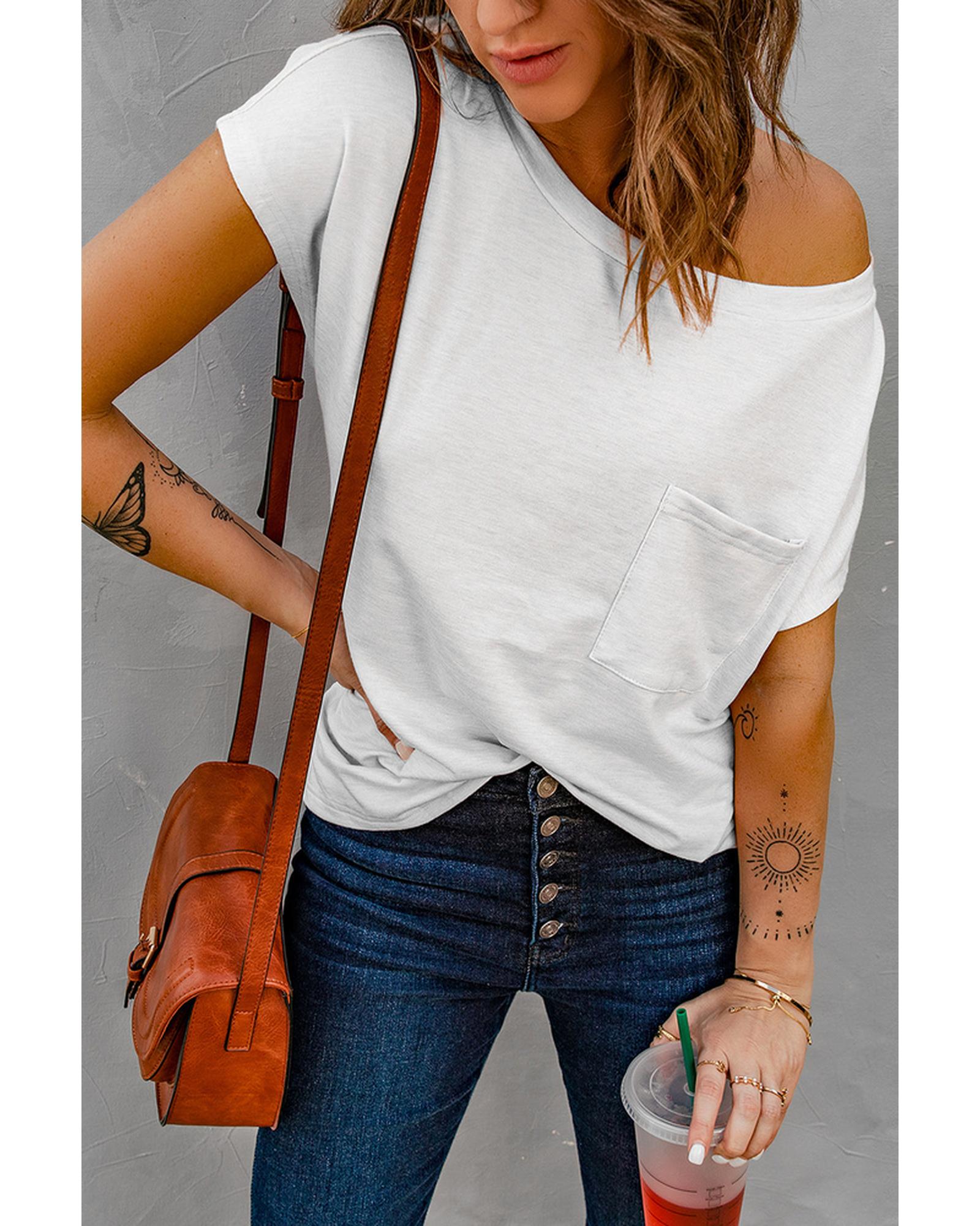 Azura Exchange Pocketed Tee with Side Slits - 2XL Main image